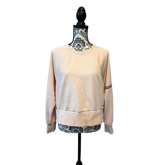 Nike Pro Dri-Fit Get Fit Women's Crew Boxy Cropped sweatshirt pink L - Picture 3 of 13